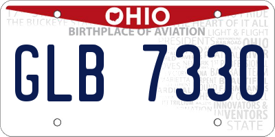 OH license plate GLB7330