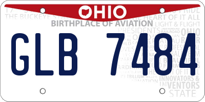 OH license plate GLB7484
