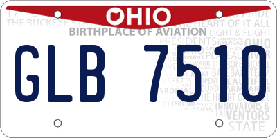 OH license plate GLB7510