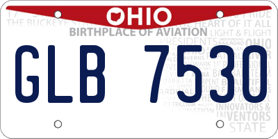 OH license plate GLB7530
