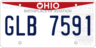 OH license plate GLB7591