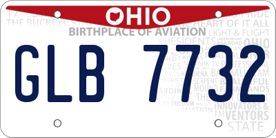 OH license plate GLB7732