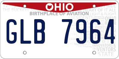 OH license plate GLB7964
