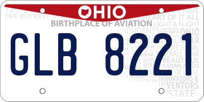 OH license plate GLB8221