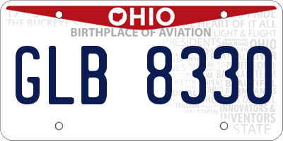 OH license plate GLB8330