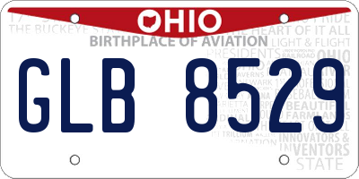 OH license plate GLB8529