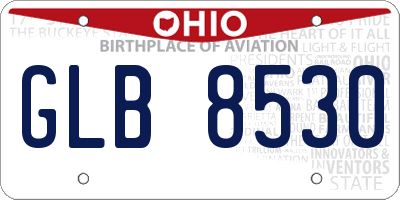 OH license plate GLB8530