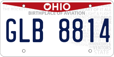 OH license plate GLB8814