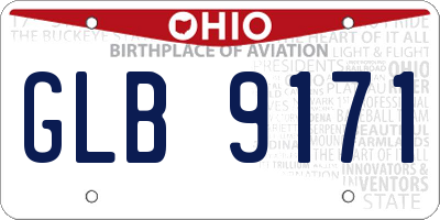 OH license plate GLB9171