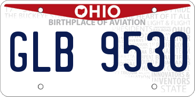 OH license plate GLB9530