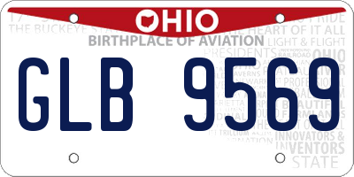 OH license plate GLB9569