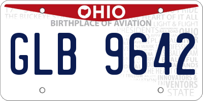 OH license plate GLB9642