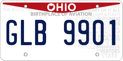 OH license plate GLB9901