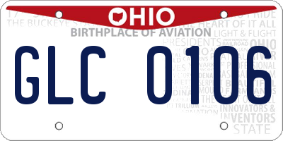 OH license plate GLC0106