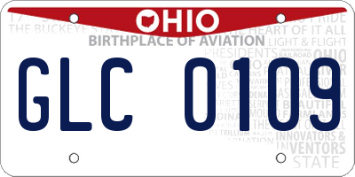 OH license plate GLC0109