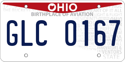 OH license plate GLC0167