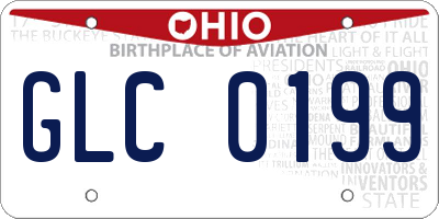 OH license plate GLC0199