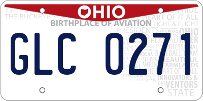 OH license plate GLC0271