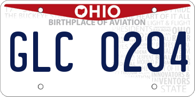 OH license plate GLC0294
