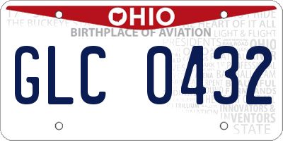 OH license plate GLC0432