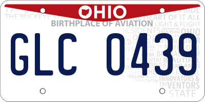OH license plate GLC0439