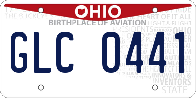 OH license plate GLC0441