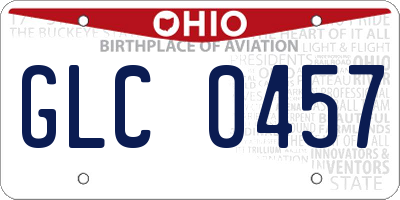 OH license plate GLC0457