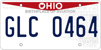 OH license plate GLC0464