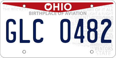 OH license plate GLC0482