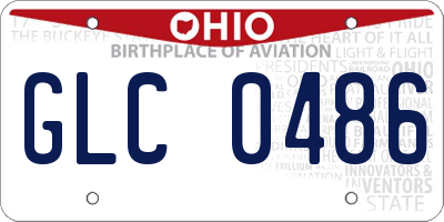 OH license plate GLC0486