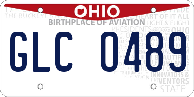 OH license plate GLC0489
