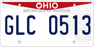 OH license plate GLC0513