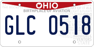 OH license plate GLC0518