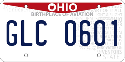 OH license plate GLC0601