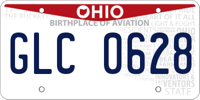 OH license plate GLC0628