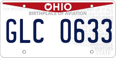 OH license plate GLC0633