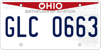 OH license plate GLC0663