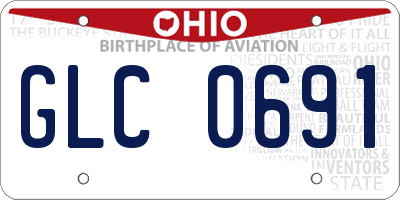 OH license plate GLC0691