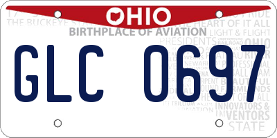 OH license plate GLC0697