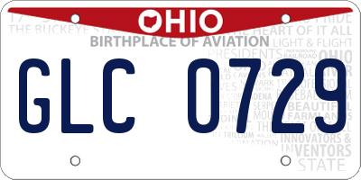 OH license plate GLC0729