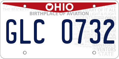 OH license plate GLC0732