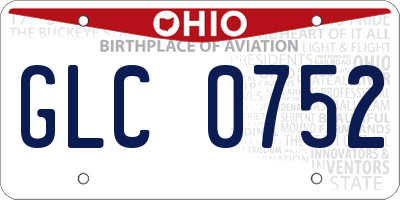 OH license plate GLC0752