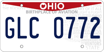 OH license plate GLC0772