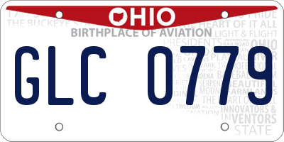 OH license plate GLC0779