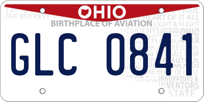 OH license plate GLC0841