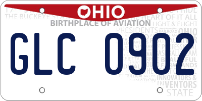 OH license plate GLC0902