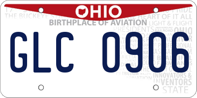 OH license plate GLC0906