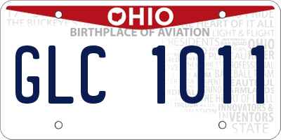 OH license plate GLC1011