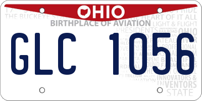 OH license plate GLC1056