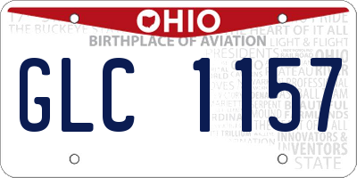 OH license plate GLC1157